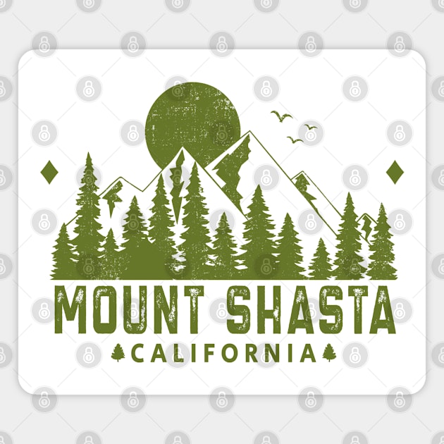 Mount Shasta California Mountain View Magnet by HomeSpirit